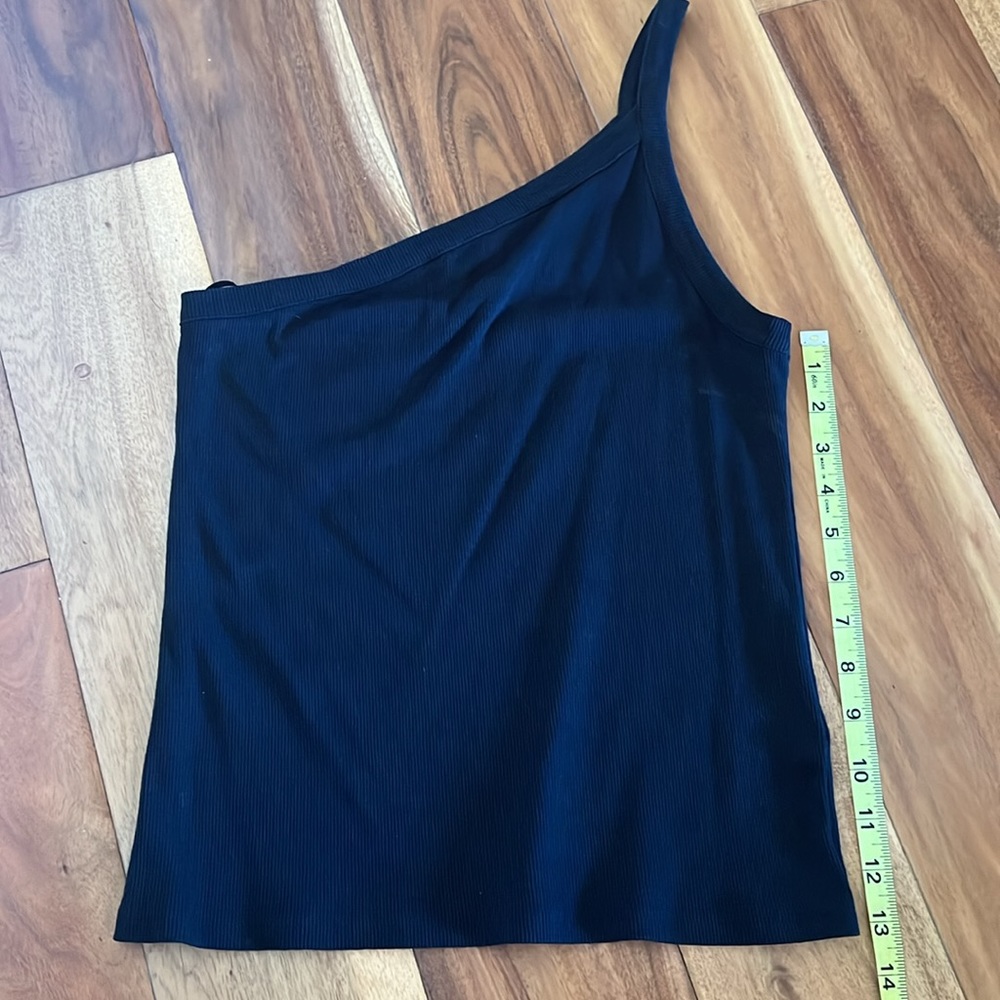 Open Edit One Shoulder Ribbed Tank - Picture 4 of 4